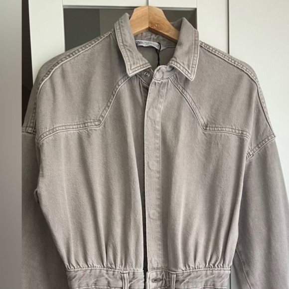 ZARA TRF LONG DENIM JUMPSUIT - Picture 12 of 12